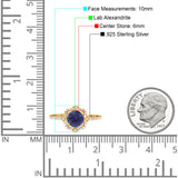 Art Deco Round Natural Stone Floral Ring