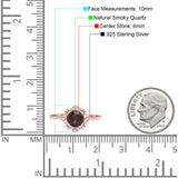 Art Deco Round Natural Stone Floral Ring