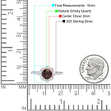 Art Deco Round Natural Stone Floral Ring