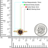 Art Deco Round Natural Stone Floral Ring