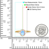 Vintage Style Oval Natural Stone Solitaire Ring