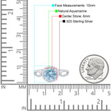 Art Deco Round Natural Stone Split Shank Ring