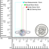 Art Deco Round Natural Stone Split Shank Ring