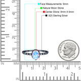 Art Deco Oval Natural Stone Beaded Ring