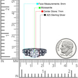 Round Natural Stone Leaf Design Ring