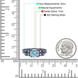 Round Natural Stone Leaf Design Ring