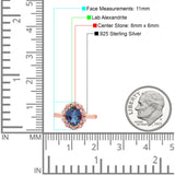 Art Deco Oval Natural Stone Floral Ring