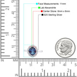 Art Deco Oval Natural Stone Floral Ring