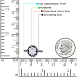 Art Deco Oval Natural Stone Floral Ring