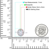 Art Deco Oval Natural Stone Floral Ring