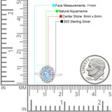 Art Deco Oval Natural Stone Floral Ring