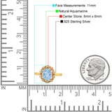 Art Deco Oval Natural Stone Floral Ring