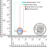 Art Deco Oval Natural Stone Floral Ring