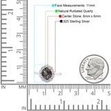 Art Deco Oval Natural Stone Floral Ring