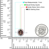 Art Deco Oval Natural Stone Floral Ring