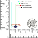 Art Deco Round Natural Stone Three Stone Ring