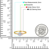 Art Deco Round Natural Stone Three Stone Ring