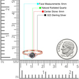 Art Deco Round Natural Stone Three Stone Ring