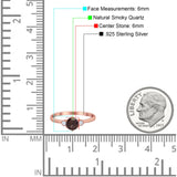 Art Deco Round Natural Stone Three Stone Ring