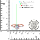 Round Natural Stone Curved Art Deco Ring