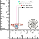 Round Natural Stone Curved Art Deco Ring