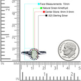 Oval Natural Stone Curved Art Deco Ring