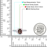 Oval Natural Stone Curved Art Deco Ring