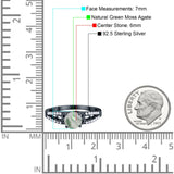 Vintage Style Round Natural Stone Ring