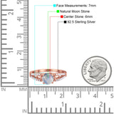 Vintage Style Round Natural Stone Ring