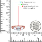 Three Stone Oval Natural Stone Trellis Ring