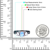 Three Stone Oval Natural Stone Trellis Ring