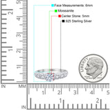 Vintage Style Round Natural Stone Solitaire Ring