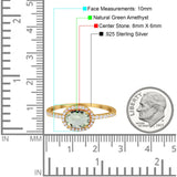 Art Deco Oval Natural Stone Solitaire Ring