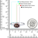 Art Deco Oval Natural Stone Solitaire Ring