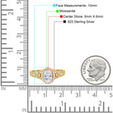 Vintage Style Oval Natural Stone Art Deco Ring