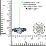 Vintage Style Oval Natural Stone Art Deco Ring