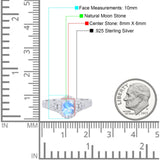 Vintage Style Oval Natural Stone Art Deco Ring