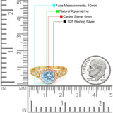 Vintage Style Round Natural Stone Ring