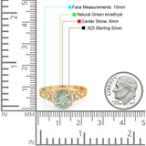 Vintage Style Round Natural Stone Ring