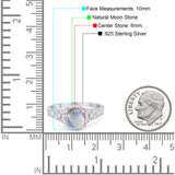 Vintage Style Round Natural Stone Ring