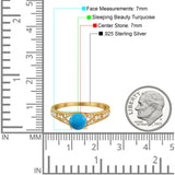 Art Deco Round Natural Stone Cathedral Ring