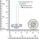 Art Deco Round Natural Stone Solitaire Ring