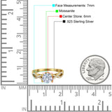 Art Deco Round Natural Stone Solitaire Ring