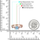 Art Deco Round Natural Stone Solitaire Ring