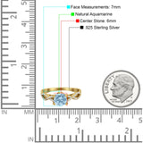 Art Deco Round Natural Stone Solitaire Ring