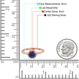 Vintage Style Round Natural Stone Flower Ring