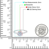 Vintage Style Round Natural Stone Flower Ring