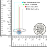 Vintage Style Round Natural Stone Flower Ring