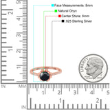 Vintage Style Round Natural Stone Flower Ring