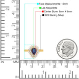 Pear Teardrop Natural Stone Halo Ring